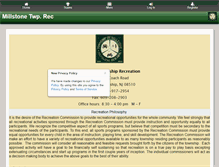 Tablet Screenshot of millstonerec.org